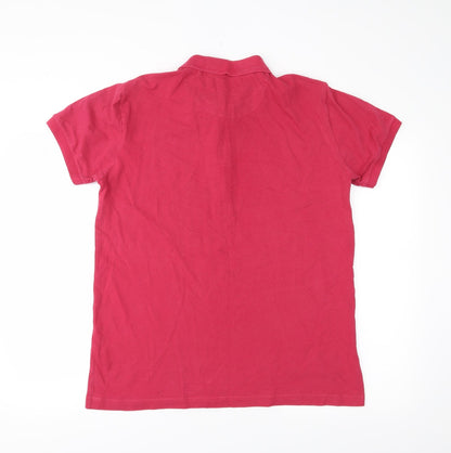 Acw85 Mens Pink    Polo Size L