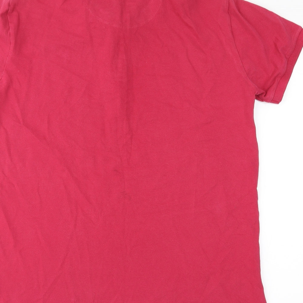 Acw85 Mens Pink    Polo Size L