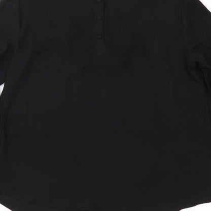 M&S Womens Black   Basic Blouse Size 8