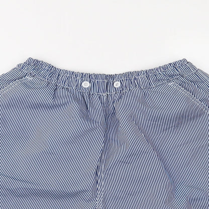 Preworn Mens Black Striped  Cargo Shorts Size S