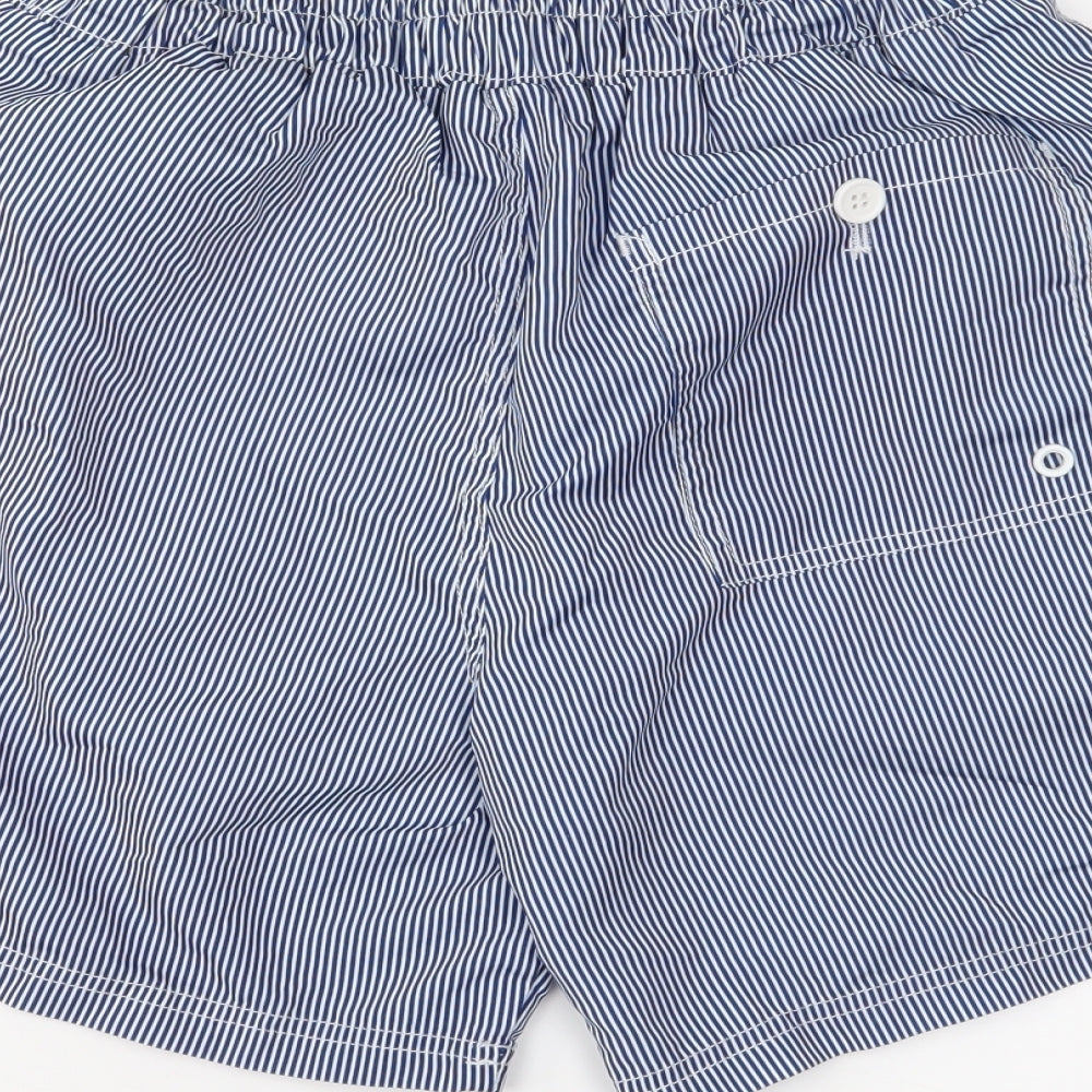 Preworn Mens Black Striped  Cargo Shorts Size S