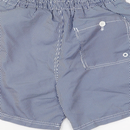 Preworn Mens Black Striped  Cargo Shorts Size S