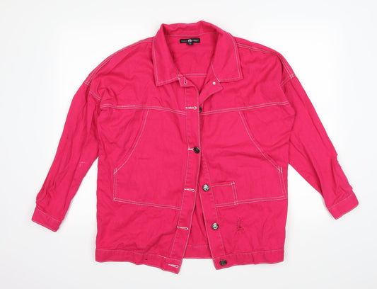 Daisy Street Womens Pink   Jacket  Size 10  - Distressed