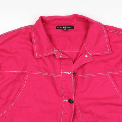 Daisy Street Womens Pink   Jacket  Size 10  - Distressed