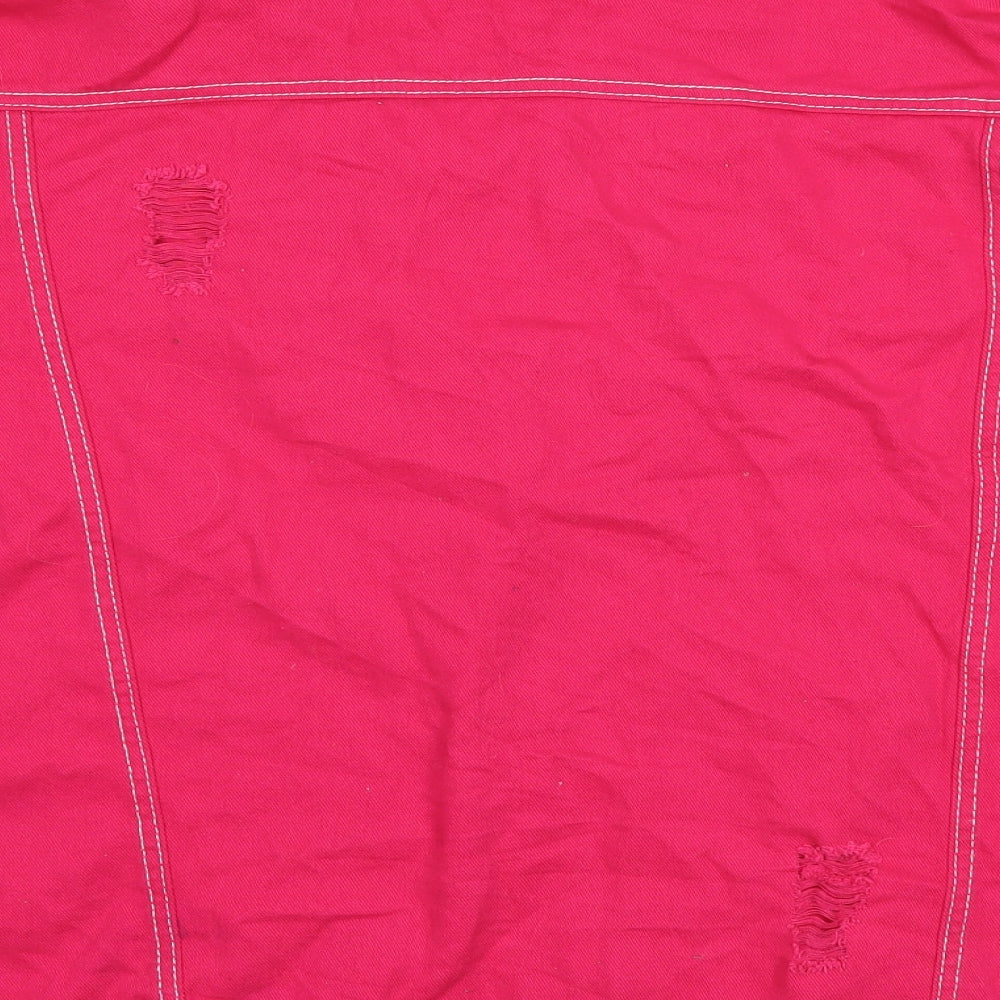 Daisy Street Womens Pink   Jacket  Size 10  - Distressed