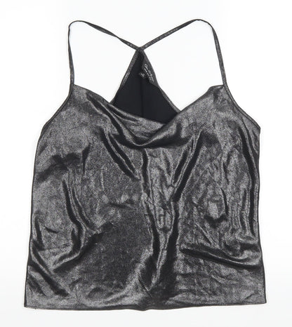 Womens UK Size 12 Miss Selfridge Grey Basic Tank