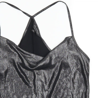 Womens UK Size 12 Miss Selfridge Grey Basic Tank