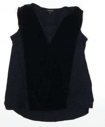 Womens UK Size 8 River Island Black Basic Tank