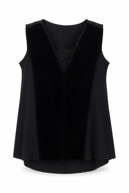 Womens UK Size 8 River Island Black Basic Tank