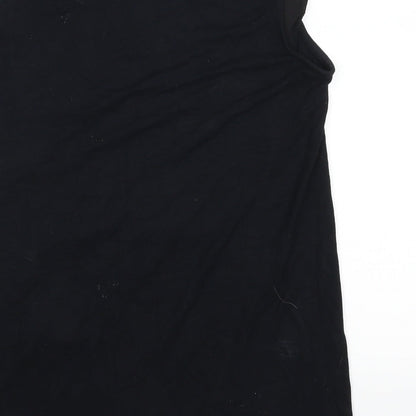 Womens UK Size 8 River Island Black Basic Tank