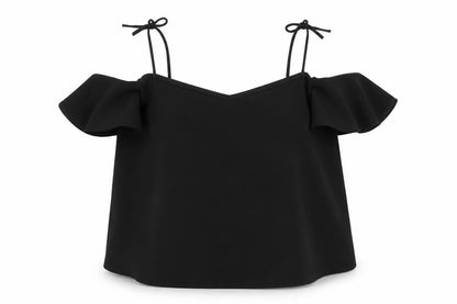 Womens UK Size 10 Topshop Black Basic Blouse