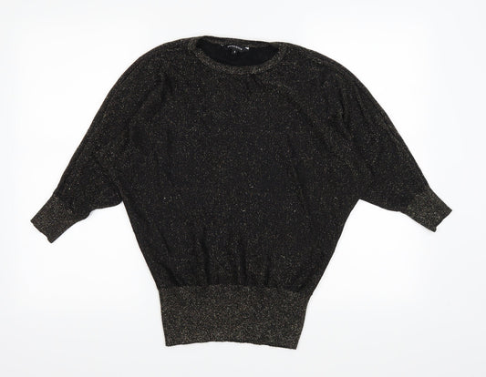 Peacocks Womens Black   Pullover Jumper Size S