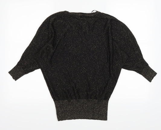 Peacocks Womens Black   Pullover Jumper Size S