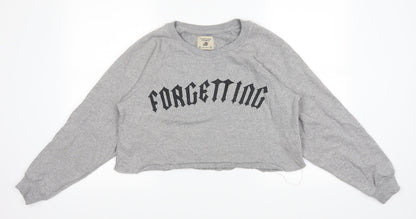 Pull&Bear Womens Grey   Pullover Jumper Size XS