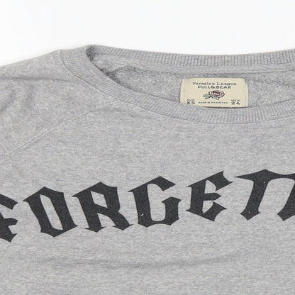 Pull&Bear Womens Grey   Pullover Jumper Size XS