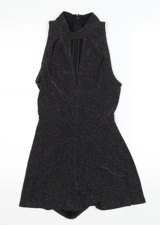 Topshop Womens Black   Playsuit One-Piece Size 6