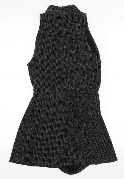 Topshop Womens Black   Playsuit One-Piece Size 6