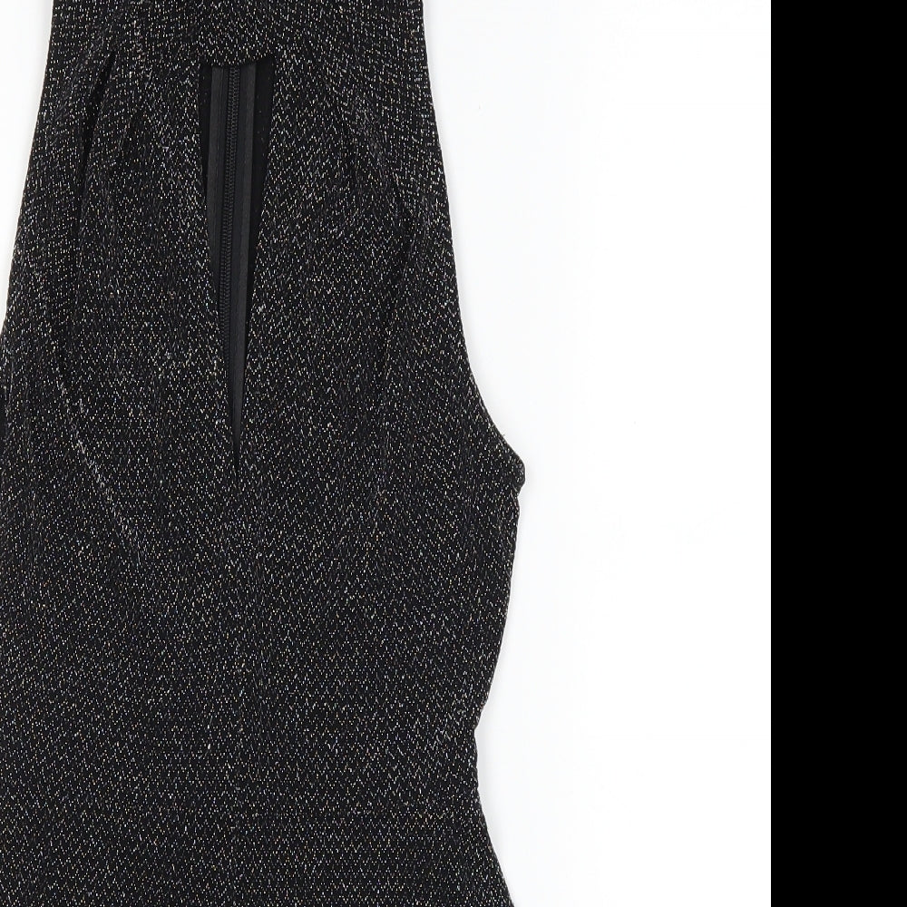 Topshop Womens Black   Playsuit One-Piece Size 6