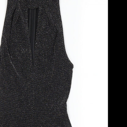 Topshop Womens Black   Playsuit One-Piece Size 6