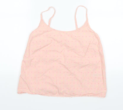 Nutmeg Womens Pink Polka Dot  Basic Tank Size 10