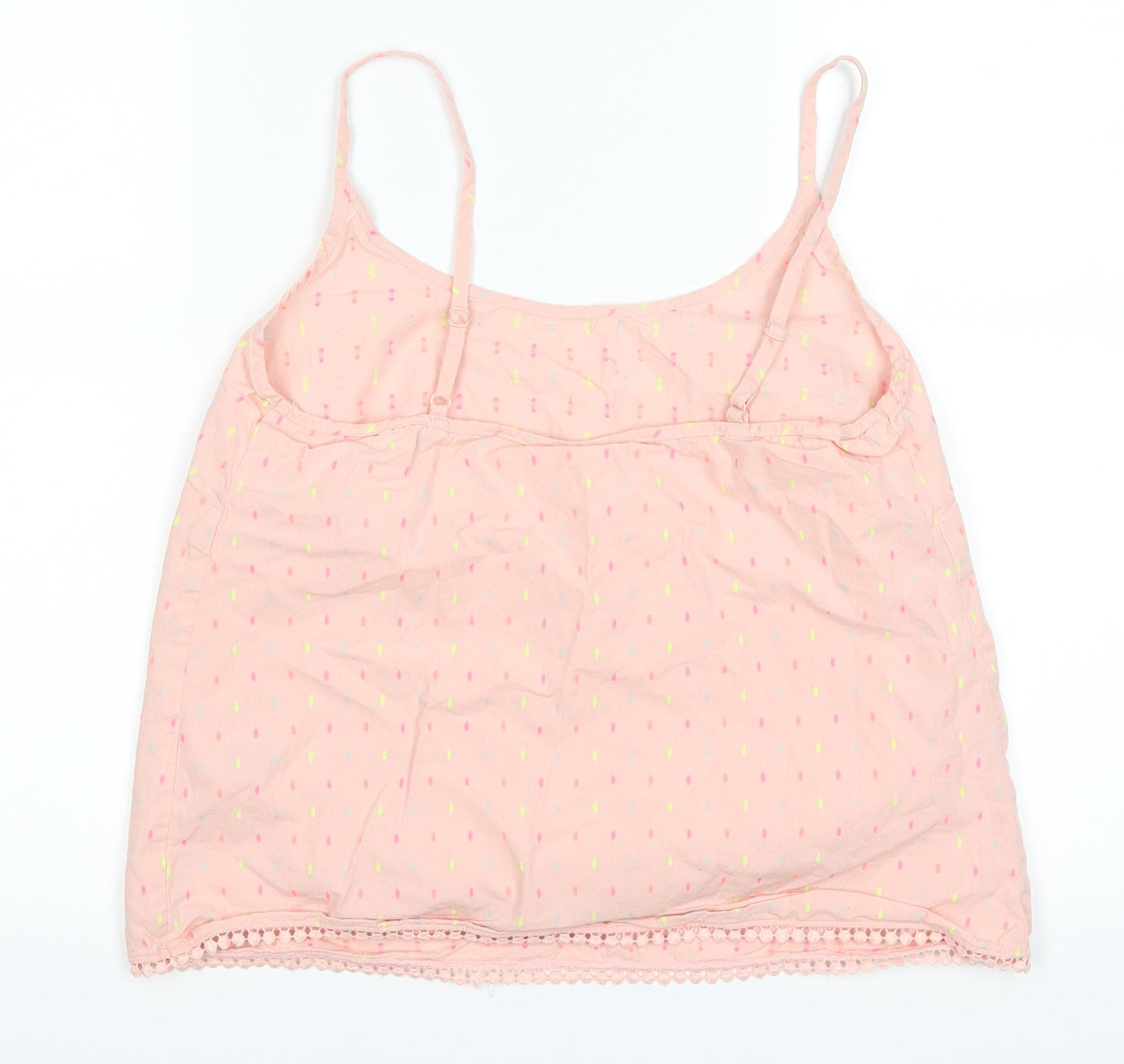 Nutmeg Womens Pink Polka Dot  Basic Tank Size 10