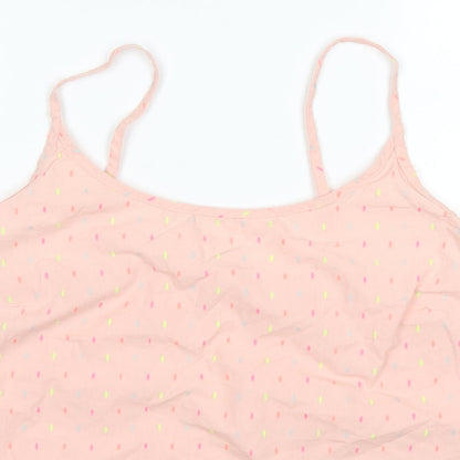 Nutmeg Womens Pink Polka Dot  Basic Tank Size 10