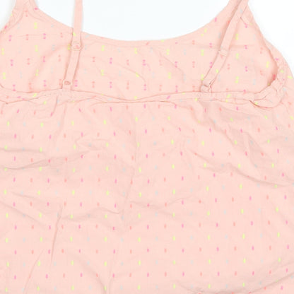 Nutmeg Womens Pink Polka Dot  Basic Tank Size 10