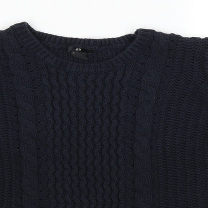 H&M Womens Blue   Pullover Jumper Size M