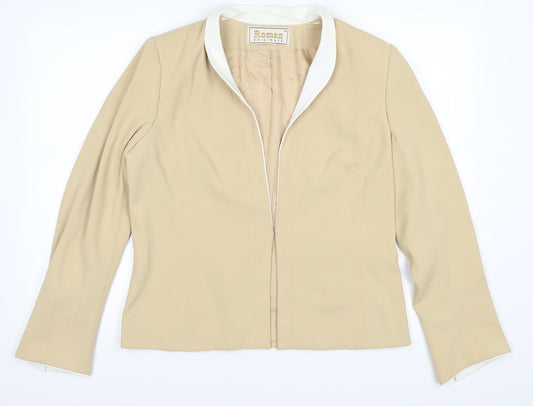 Roman Originals Womens Beige   Jacket Blazer Size 14