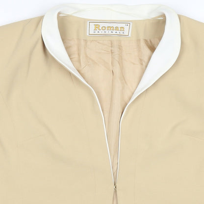 Roman Originals Womens Beige   Jacket Blazer Size 14