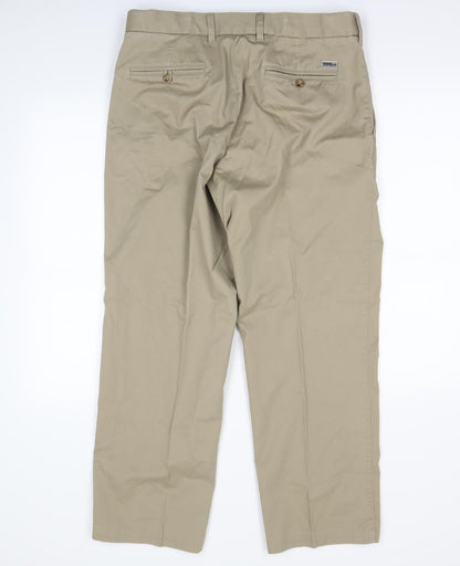 M&S Mens Beige   Dress Pants Trousers Size S L26 in