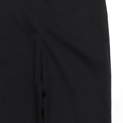 Icona Womens Black   Cropped Trousers Size 16 L28.5 in