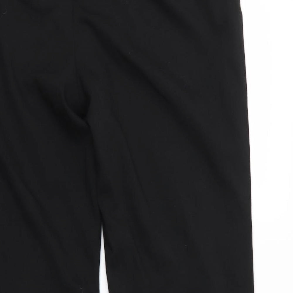Icona Womens Black   Cropped Trousers Size 16 L28.5 in