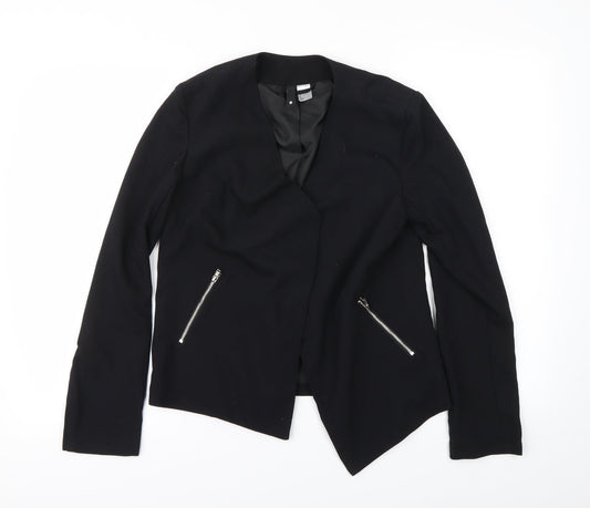 Divided Womens Black   Jacket Coat Size 8