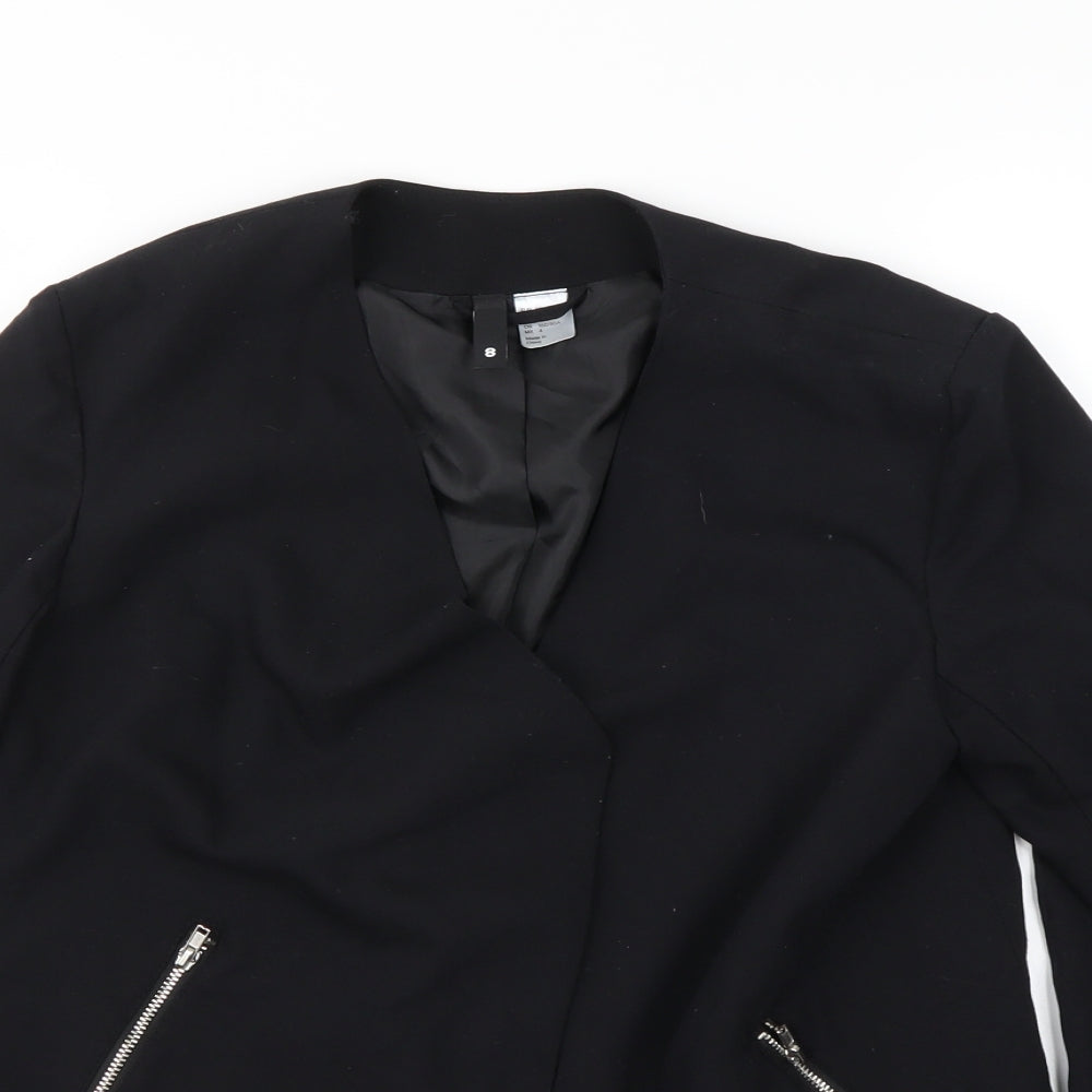 Womens UK Size 8 Divided Black Jacket