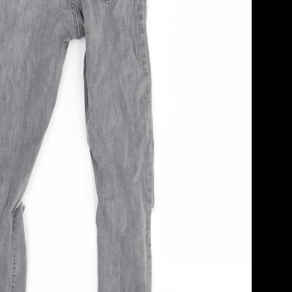 Topshop Womens Grey   Skinny Jeans Size 25 in L27 in