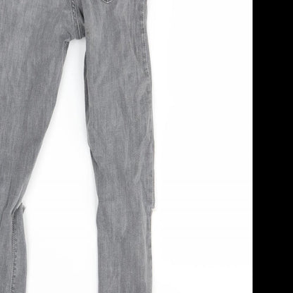 Topshop Womens Grey   Skinny Jeans Size 25 in L27 in