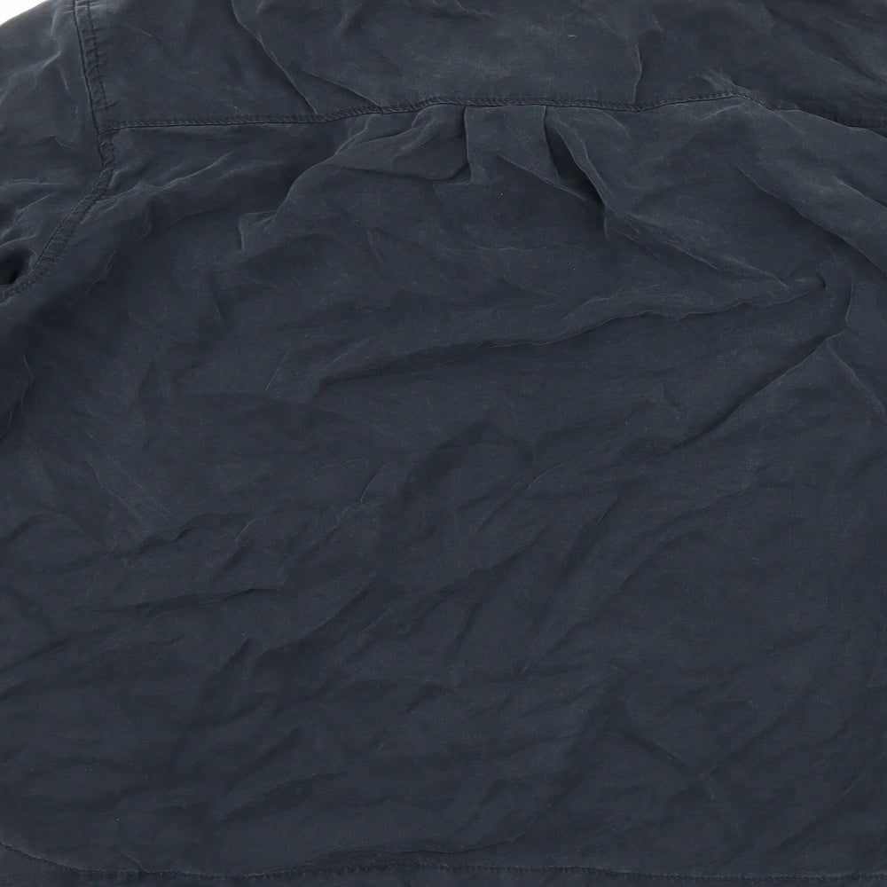 Womens UK Size L Gap Black Basic Button-Up