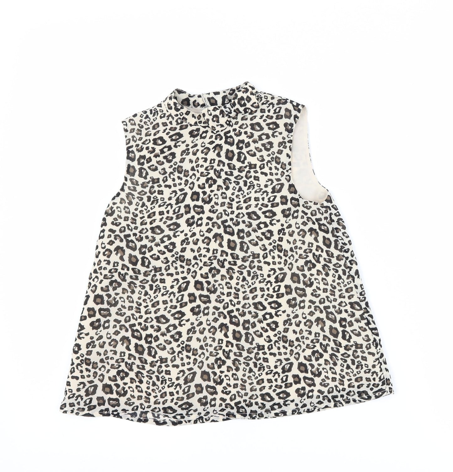 George Girls Green Animal Print  Basic Tank Size 5-6 Years
