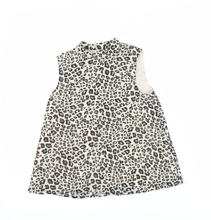 George Girls Green Animal Print  Basic Tank Size 5-6 Years