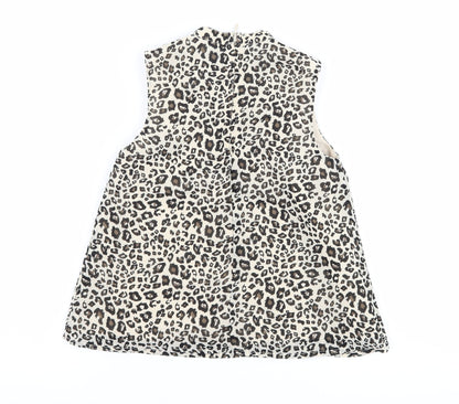 George Girls Green Animal Print  Basic Tank Size 5-6 Years