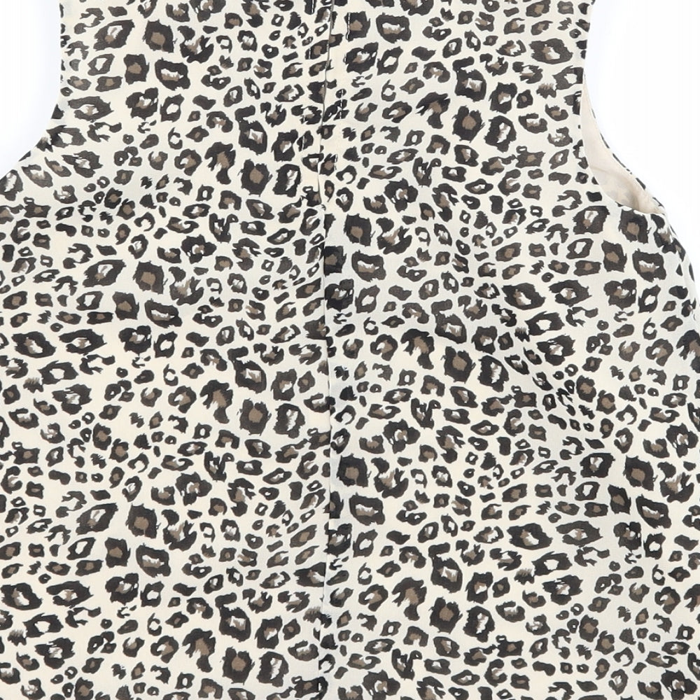 George Girls Green Animal Print  Basic Tank Size 5-6 Years