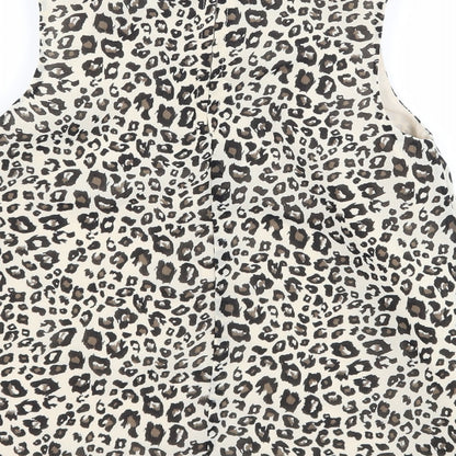 George Girls Green Animal Print  Basic Tank Size 5-6 Years