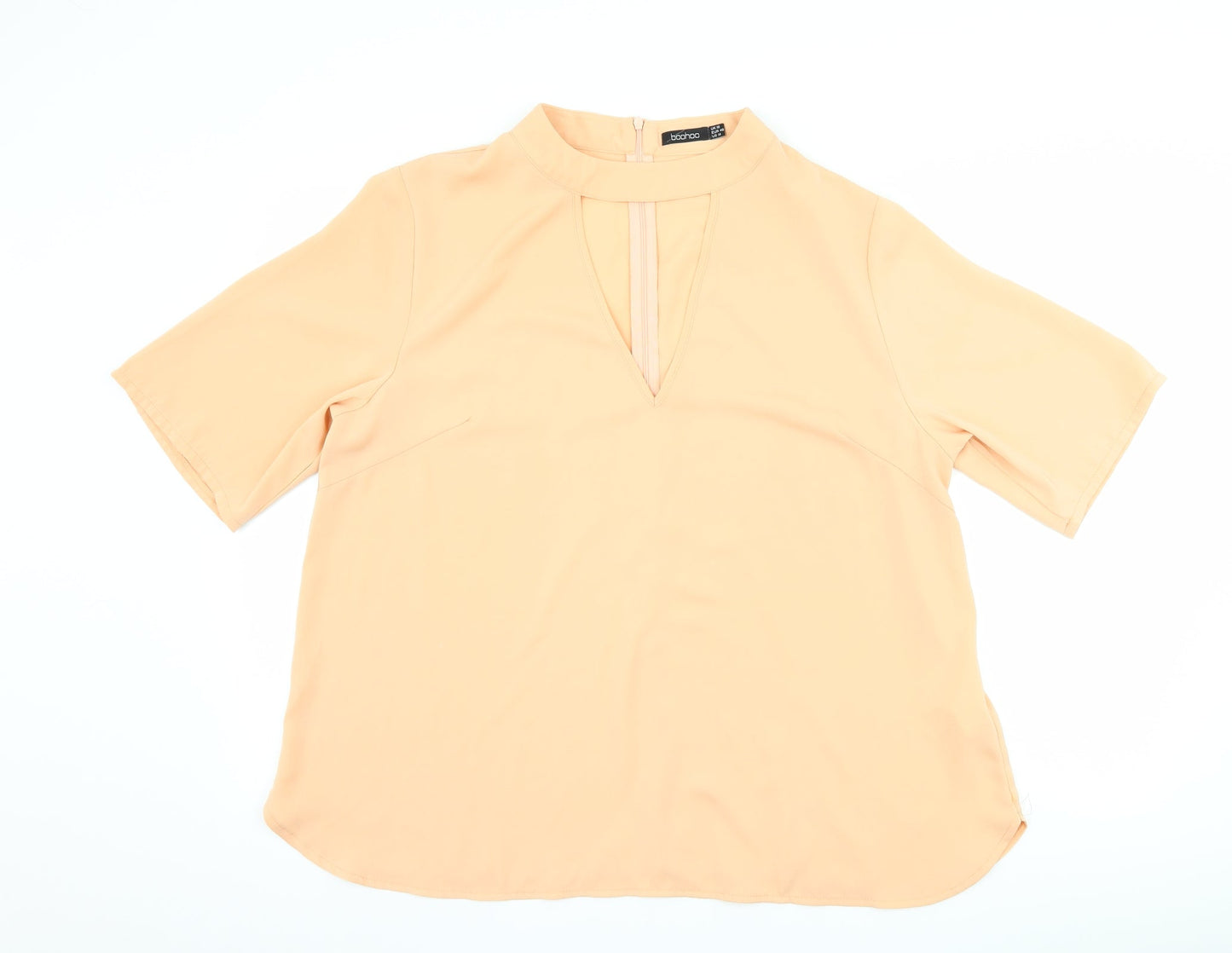 Womens UK Size 18 Boohoo Pink Basic Blouse