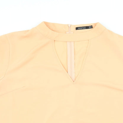 Womens UK Size 18 Boohoo Pink Basic Blouse