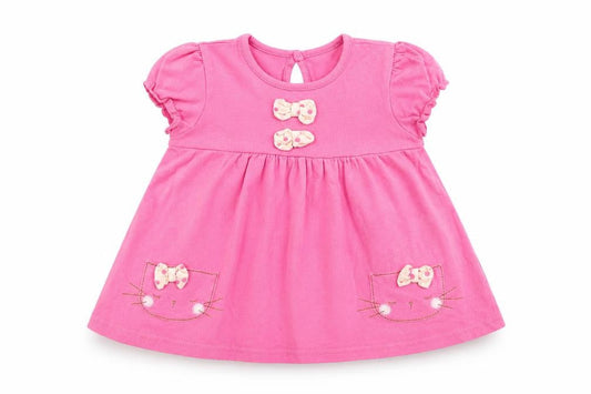 NEXT Girls Pink   T-Shirt Dress  Size 3-6 Months  - cat