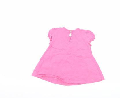 NEXT Girls Pink   T-Shirt Dress  Size 3-6 Months  - cat
