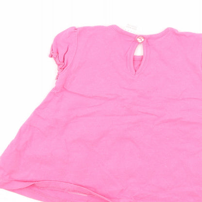 NEXT Girls Pink   T-Shirt Dress  Size 3-6 Months  - cat