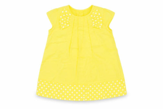 NEXT Girls Yellow Polka Dot  A-Line  Size 3-6 Months