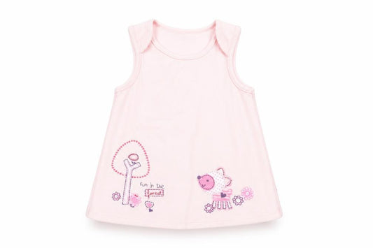 Marks and Spencer Girls Pink  Flannel A-Line  Size 3-6 Months  - graphic